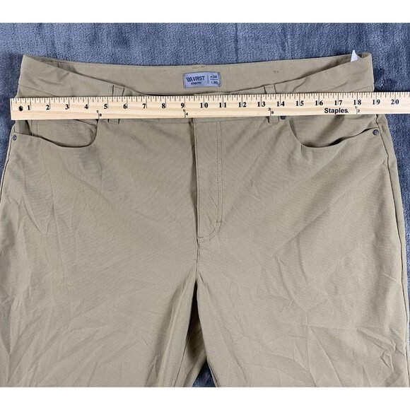 VRST Mens 38x30 Pants Fits (38x28) Commuter Athletic Fit Beige Active MAX200401 - Picture 6 of 7